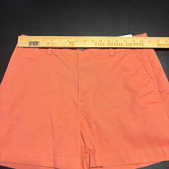 Loft Shorts Women's Sz 8 The Washed Twill Salmon Pink High Rise NWT - Picture 2 of 5